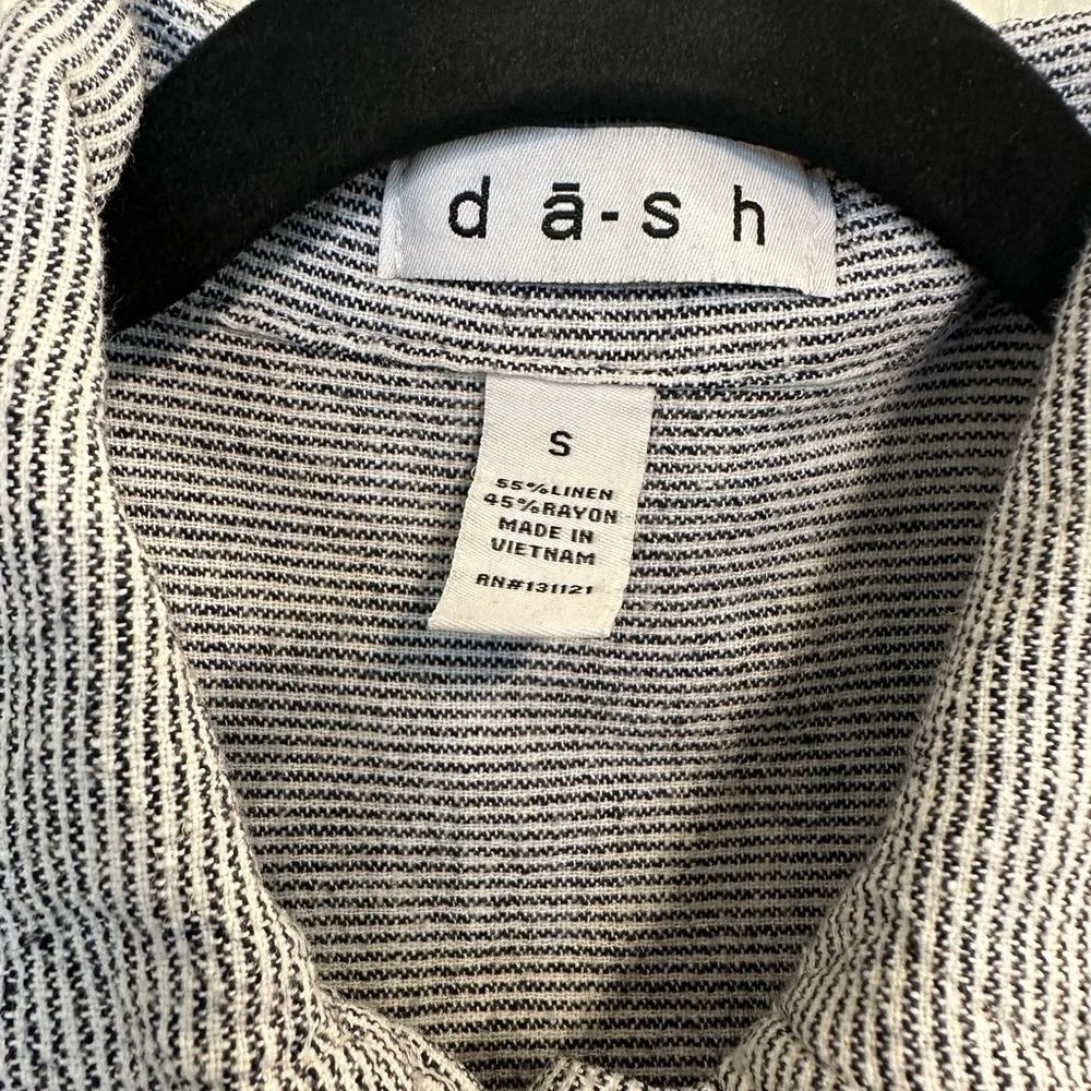 Blue/White Pinstriped Short Jacket - dash - Size S - Picture 3 of 3